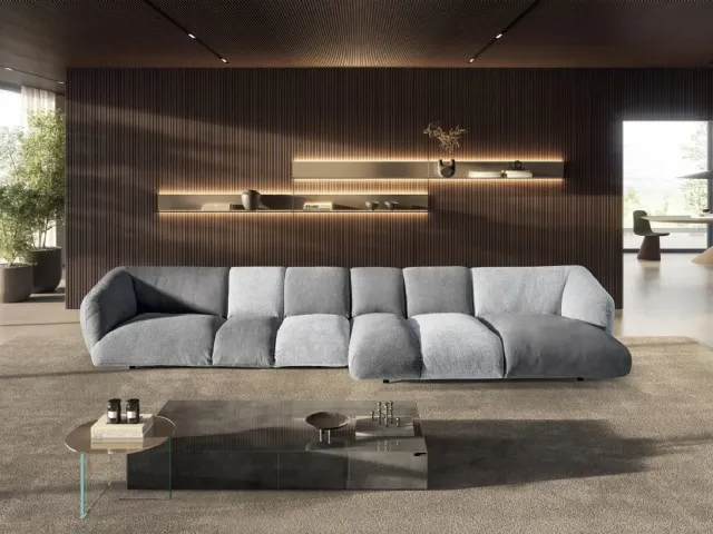  Divano con penisola Not Only White di Lago