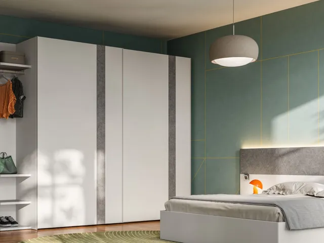 Wardrobe with sliding door Terna 47 by Orme.