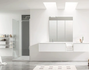 Suspended bathroom cabinet Shape 36 by Arcom