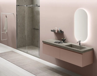 Wall-hung Bathroom Vanity Slash 03 by Arcom