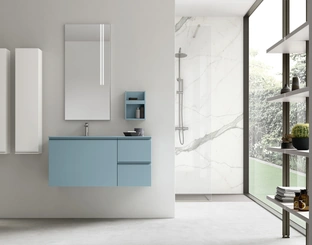Suspended Bathroom Vanity Virgola 06 by Arcom