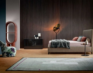Twils' glossy black lacquered Tetris dresser.