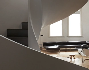 Lowseat leather sofa by Moroso