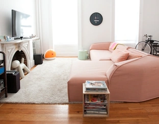 Sofa with peninsula Massas by Moroso