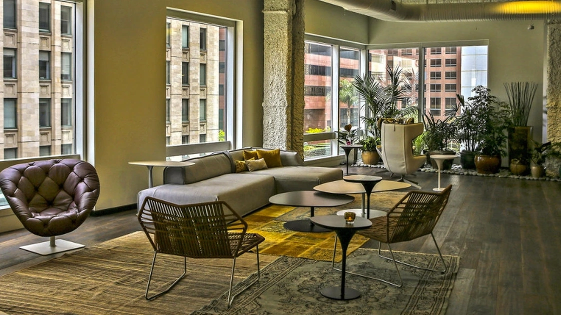 Massas sofa with peninsula by Moroso
