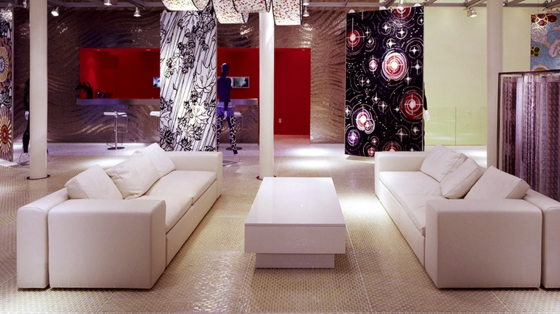 Spring leather sofa by Moroso