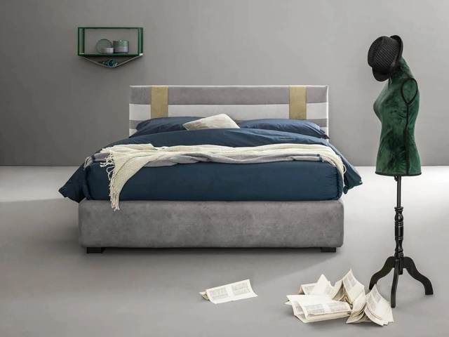 Modern upholstered fabric bed Net by Bside