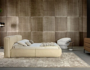 Bonaldo leather Fluff bed