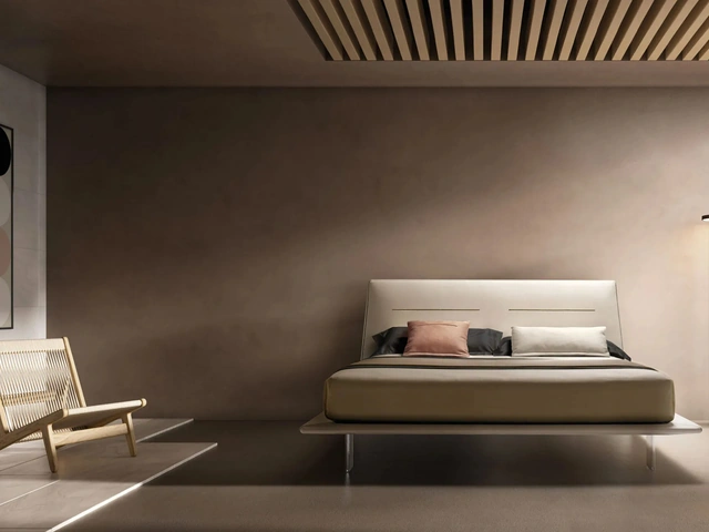 Double bed in eco-leather with JT headboard by Bside.