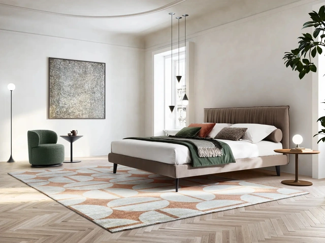 Karen upholstered bed by Twils
