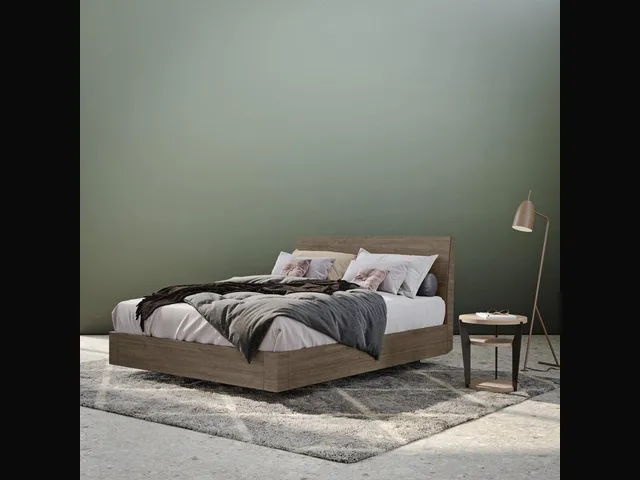 Nautilo bed with storage by Morassutti