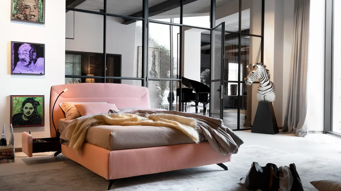Bed Cama with headboard by Noctis