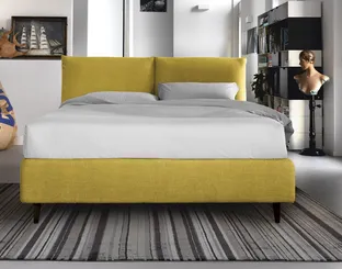 London bed with headboard by Noctis