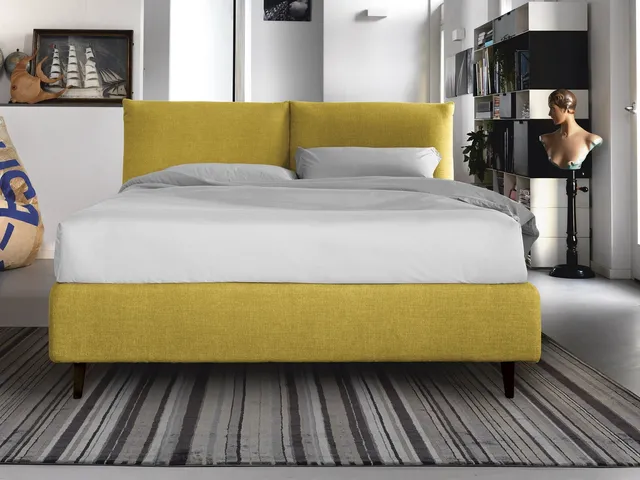 London bed with headboard by Noctis