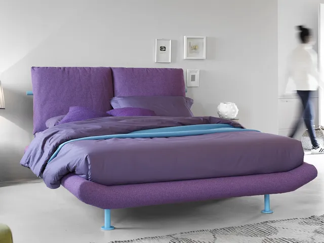 Noctis Noah upholstered fabric bed.