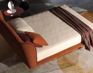 Fabric sofa bed by Biba Salotti