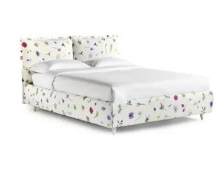Floral fabric bed with storage So Wild by Noctis