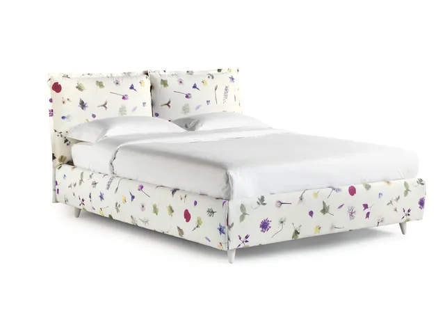 Floral fabric bed with storage So Wild by Noctis