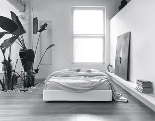 Fabric Sommier bed by Noctis