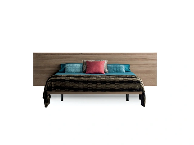 Zen Bed with suspended headboard effect by Devina Nais
