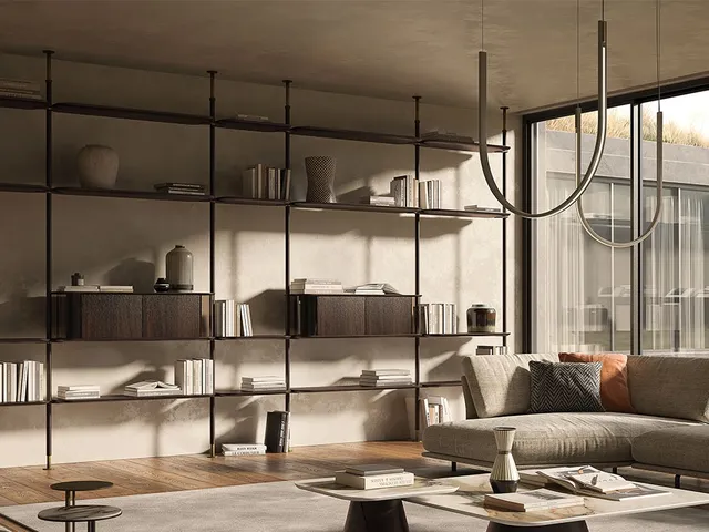 Modular library Harbour by Cattelan Italia.