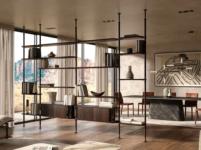 Harbour room divider bookcase by Cattelan Italia.
