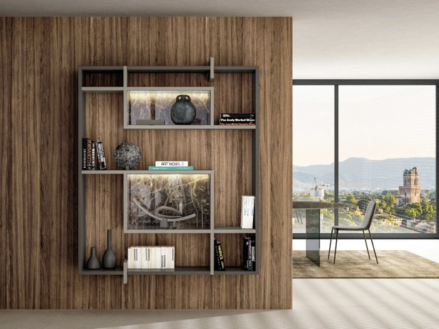 LagoLinea 2611 suspended bookshelf by Lago