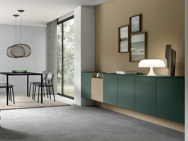 Living Glass floating cabinet by Arredo3