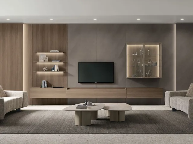 Atlas UNIT AT144 equipped wall by Tomasella