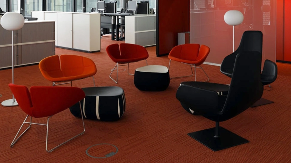 Armchair in Fjord fabric by Moroso.