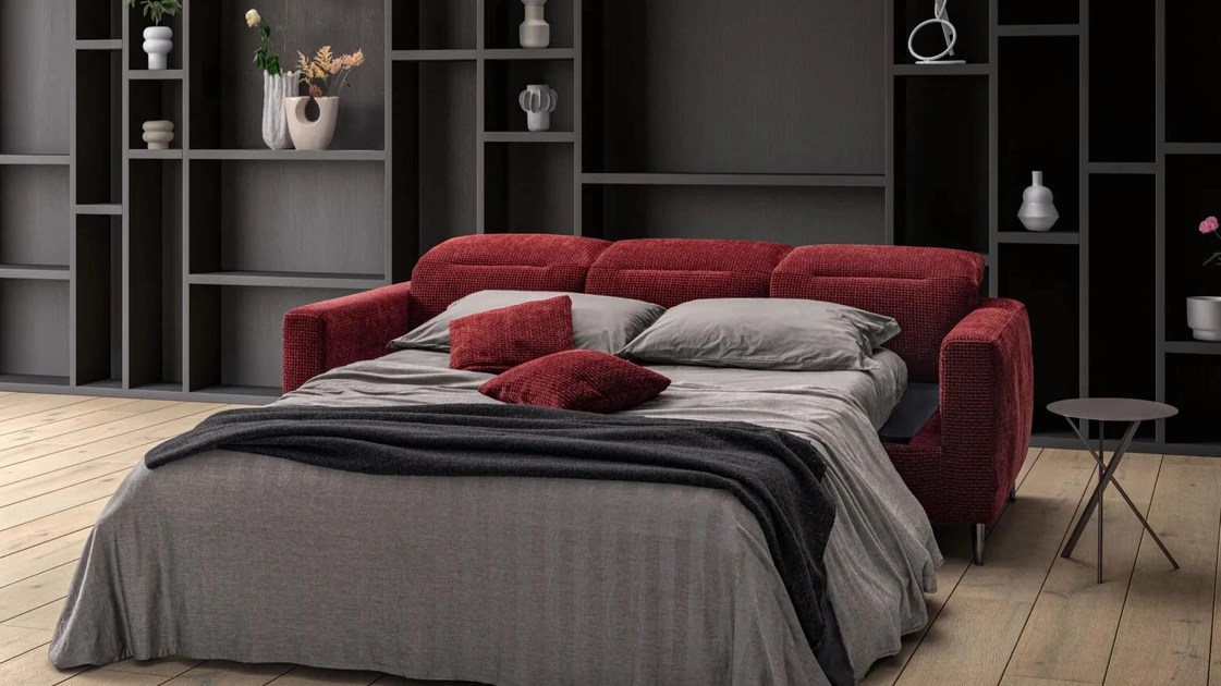 Ghost linear sofa bed by Samoa