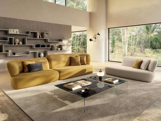 Linear sofa Londy by Lago