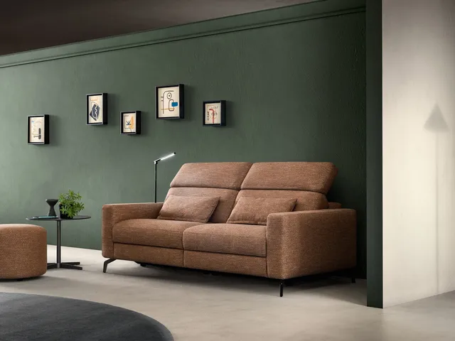 Linear Relax sofa in Samoa's Space Speed fabric.