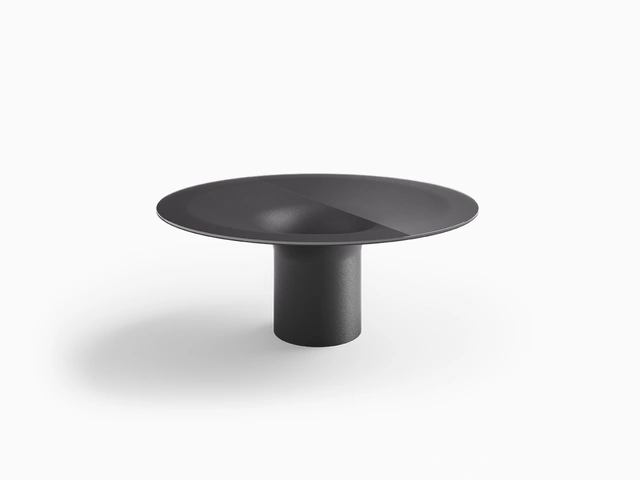 Helicon Table with Desalto glass top