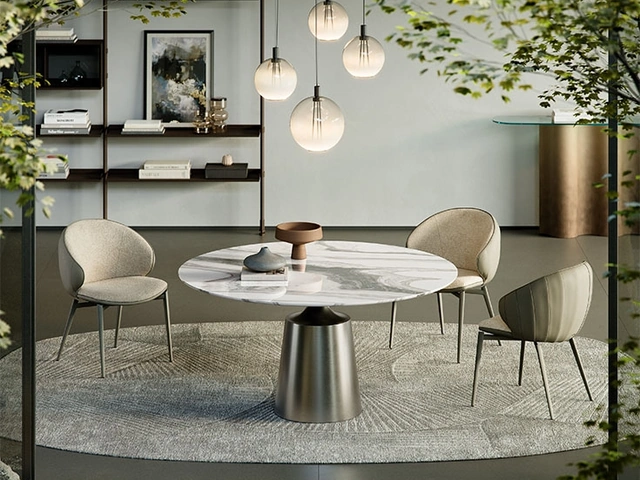 Yoda Marble Round Table by Cattelan Italia