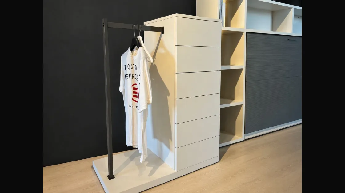 Clever Ambrogio chest of drawers with coat rack