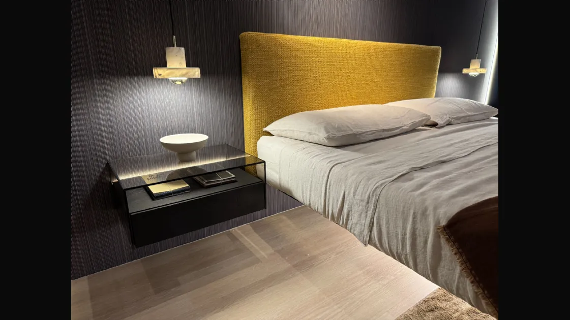 Lago bed Fluttua model with headboard 180x200