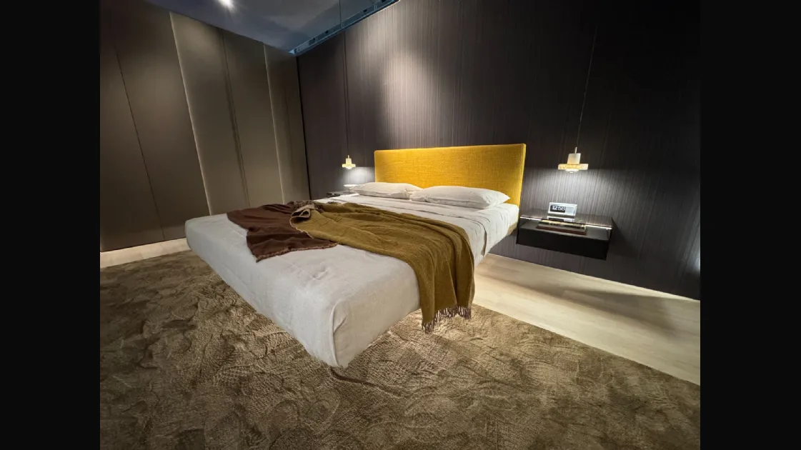 Lago bed model Fluttua with headboard 180x200
