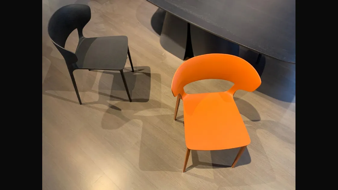 Desalto Koki model chair - Rust
