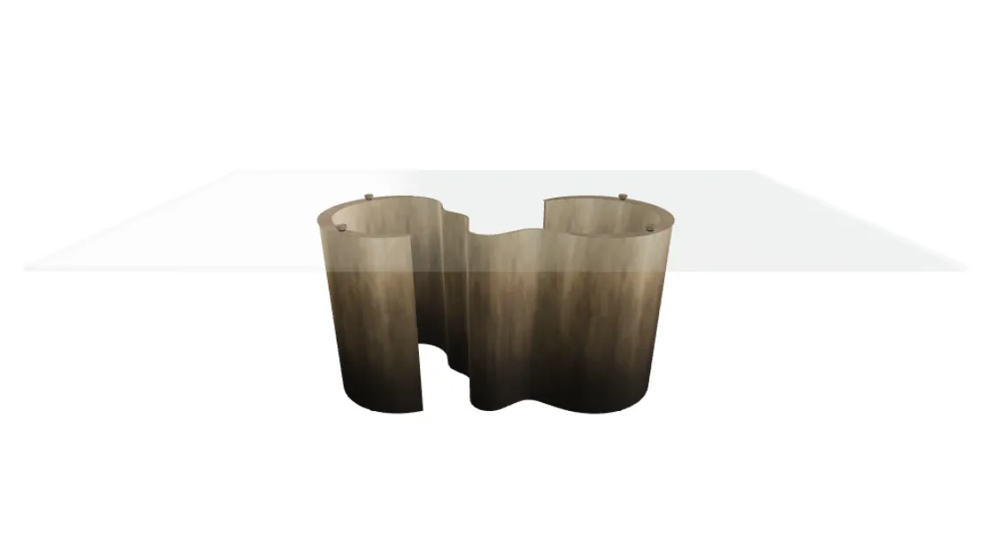 Cattelan Italia Papel Glass table model.