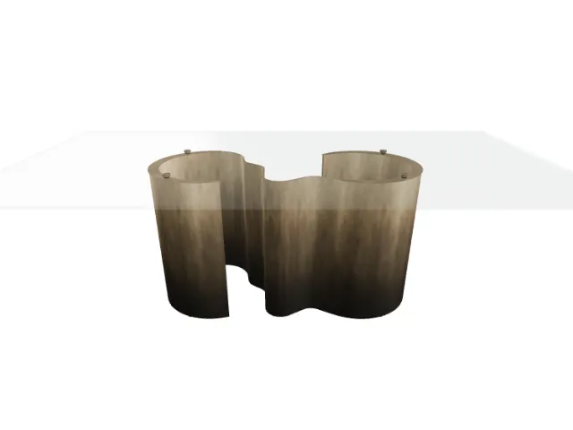 Cattelan Italia Papel Glass table model.