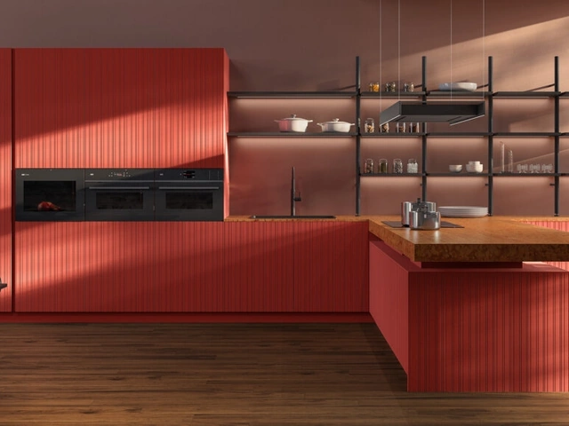 Design Kitchen with Peninsula Impronta 06 Incontro in lacquered finish and marble by Doimo Cucine