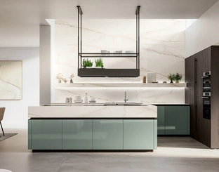 Modern Kitchen with Time 02 Island by Arredo3