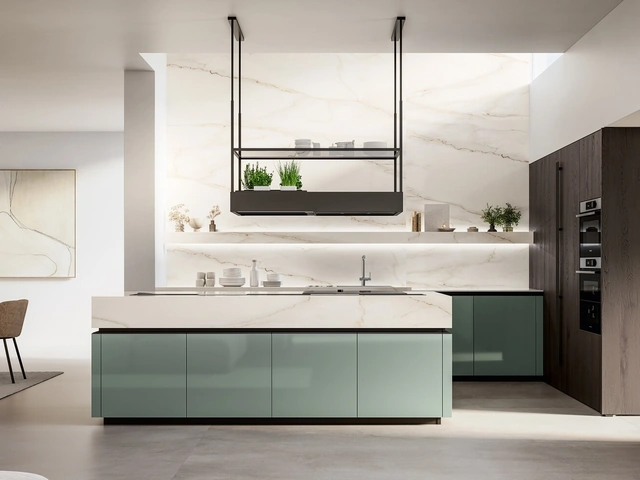 Modern Kitchen with Time 02 Island by Arredo3