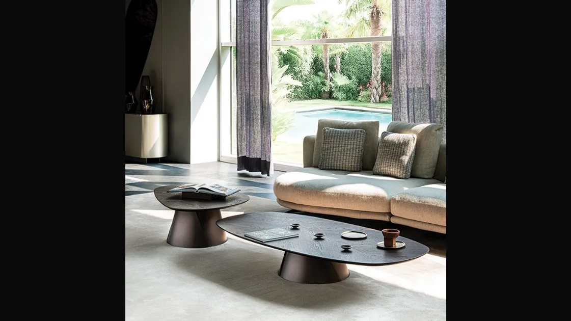 Adrian Wood coffee table by Cattelan Italia.
