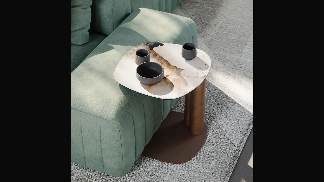 Amalfi ceramic side table by Cattelan Italia
