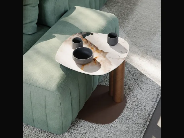 Amalfi ceramic side table by Cattelan Italia