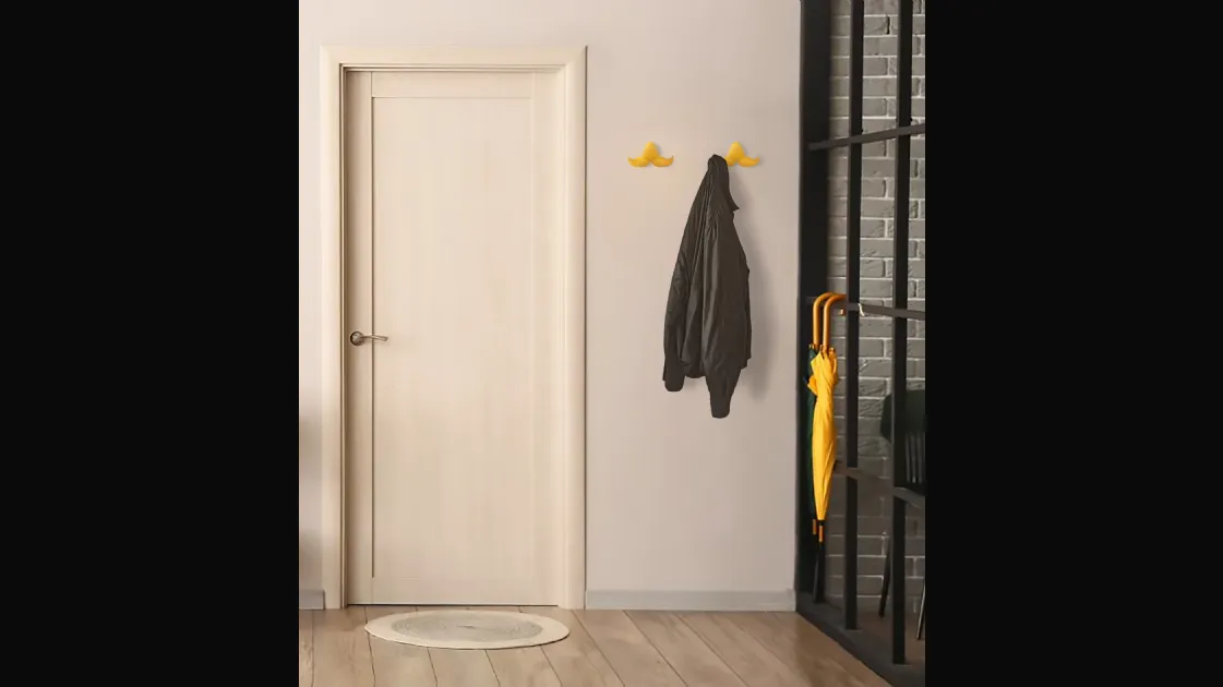Slide Mustache Coat Rack