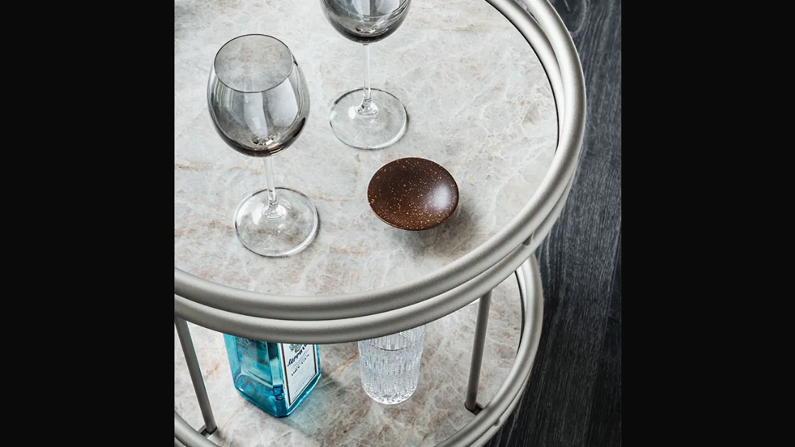 Felix rolling side table by Cattelan Italia