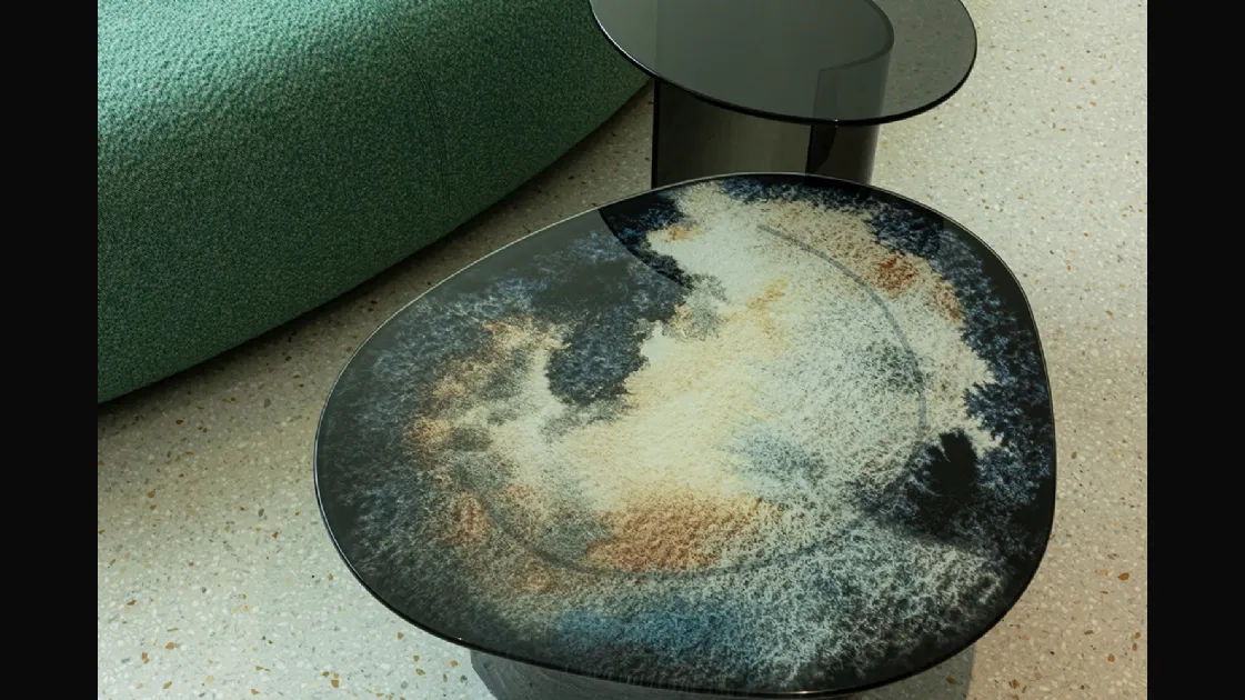 Lakelet glass coffee table by Moroso.
